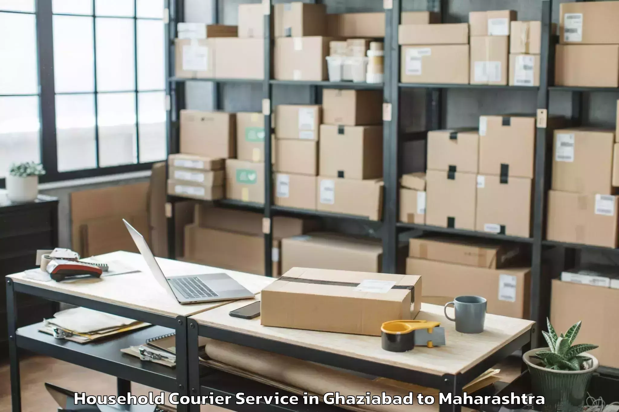 Easy Ghaziabad to Manwat Household Courier Booking